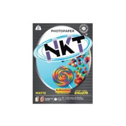 Papel Foto 8.5X11 20Hjs Mate 115Gr Adhesivo En Bolsa Nkt