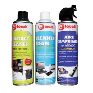 KIT DE LIMPIEZA ETOUCH ESPUMA+LIMPIACONTACTOS+AIRE COMPRIMIDO
