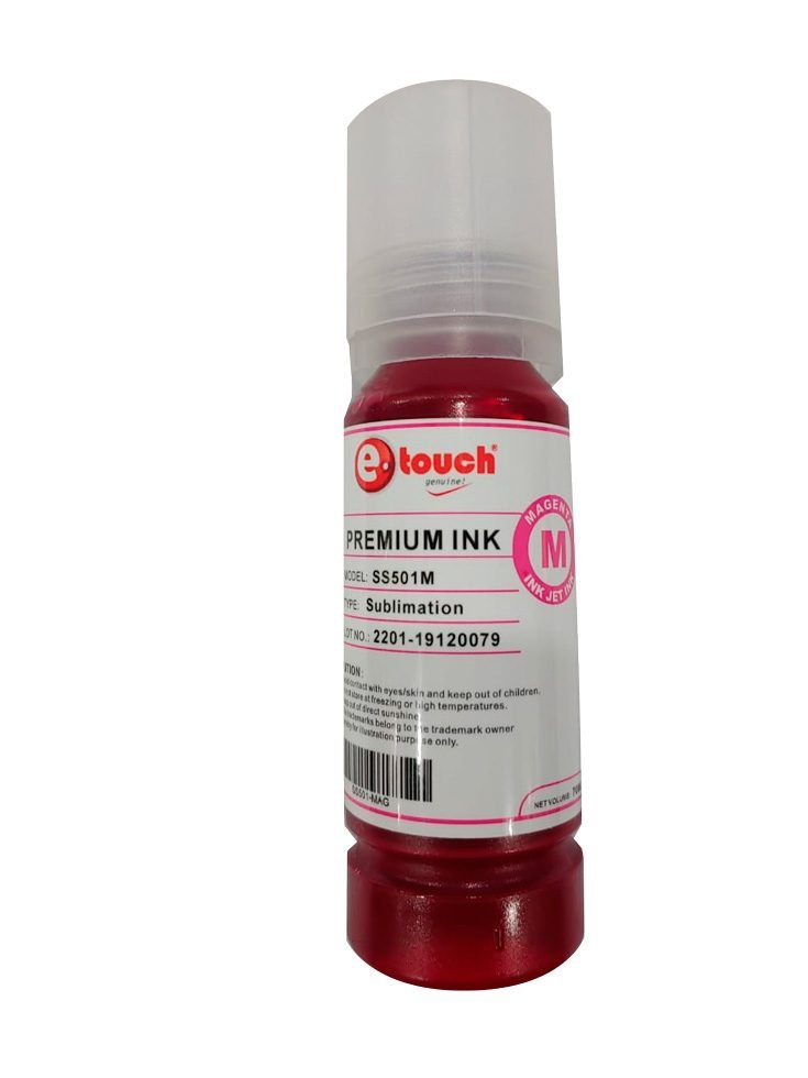 TINTA PARA SUBLIMACION ETOUCH SS501M 100ML MAGENTA