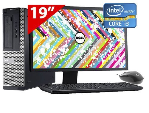 COMPUTADORA DELL DESKTOP OPC318 REFURBISHED, PROCESADOR INTEL CORE i3 2da Gen, RAM 8GB, SSD 480GB Lector de CD,Monitor LCD 19"