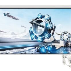 Pantalla de Proyección Klip Xtreme KPS-513-120 Unidad motorizada de doble pared y diseño de instalación de techo,Color Blanco Mate, con control remoto e interruptor de pared.