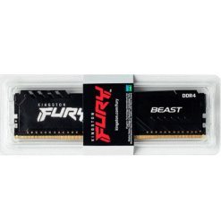 Memoria Ram GAMING 8GB, DDR4, 3200Mhz, CL16, Fury BLACK Kingston, KF432C16BB/8. Marca: Kingston.