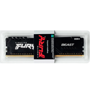 Memoria Ram GAMING 8GB, DDR4, 3200Mhz, CL16, Fury BLACK Kingston, KF432C16BB/8. Marca: Kingston.
