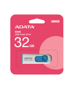 MEMORIA USB 2.0 32GB ADATA AC008-32G-RWE Blanco-Azul.