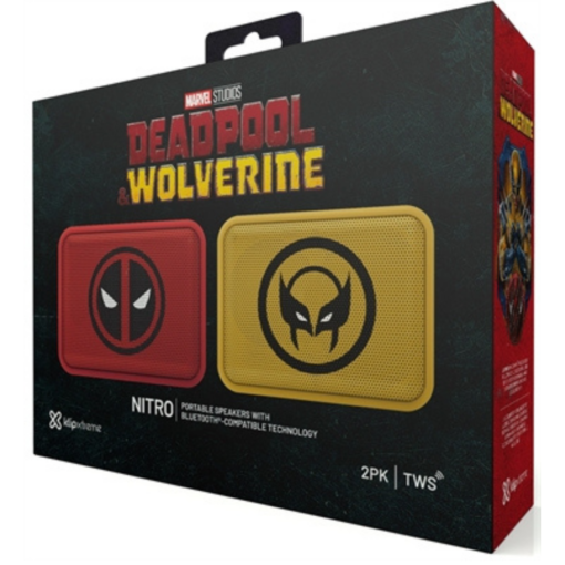 KIT de Bocinas Portatiles KLIPXTREME KBS-025MD-2PK Edicion DEADPOOL y WOLVERINE - Imagen 5