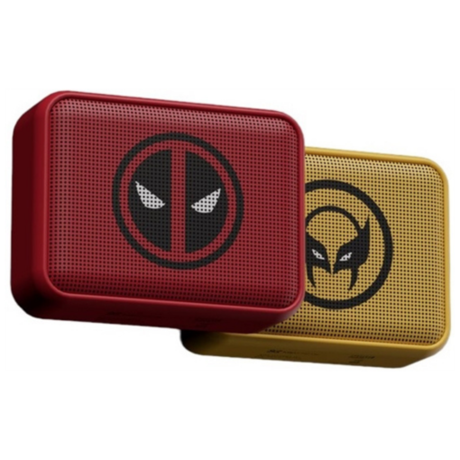 KIT de Bocinas Portatiles KLIPXTREME KBS-025MD-2PK Edicion DEADPOOL y WOLVERINE