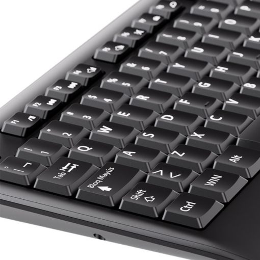 Combo de Teclado y Mouse KLIPXTREME KCK-300S KEYROLL Inalambrico, color negro, teclas multimedia - Imagen 2