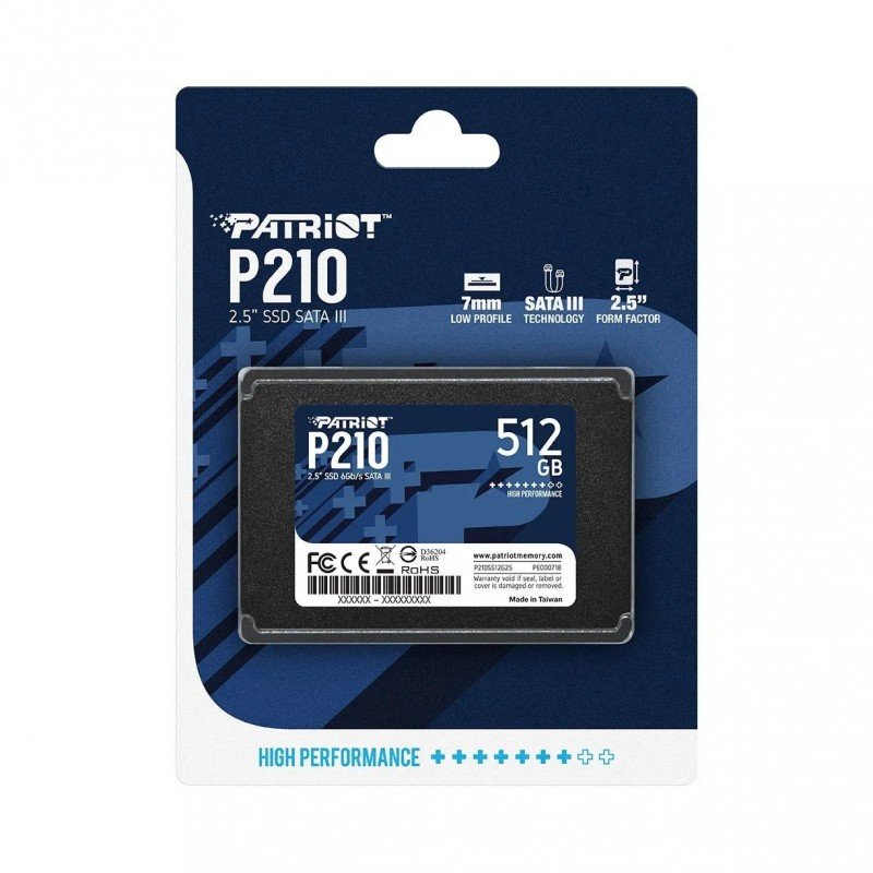 Unidad de Estado Sólido PATRIOT P210 512GB SATA III 2.5 - Imagen 2