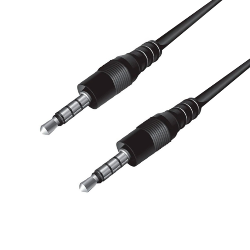 Cable Auxiliar Plug 3.5mm ARGOM ARG-CB-0032 A00469, Color negro - Imagen 3