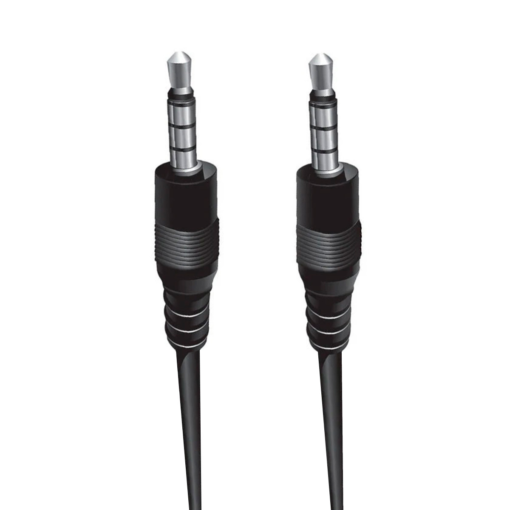 Cable Auxiliar Plug 3.5mm ARGOM ARG-CB-0032 A00469, Color negro - Imagen 2