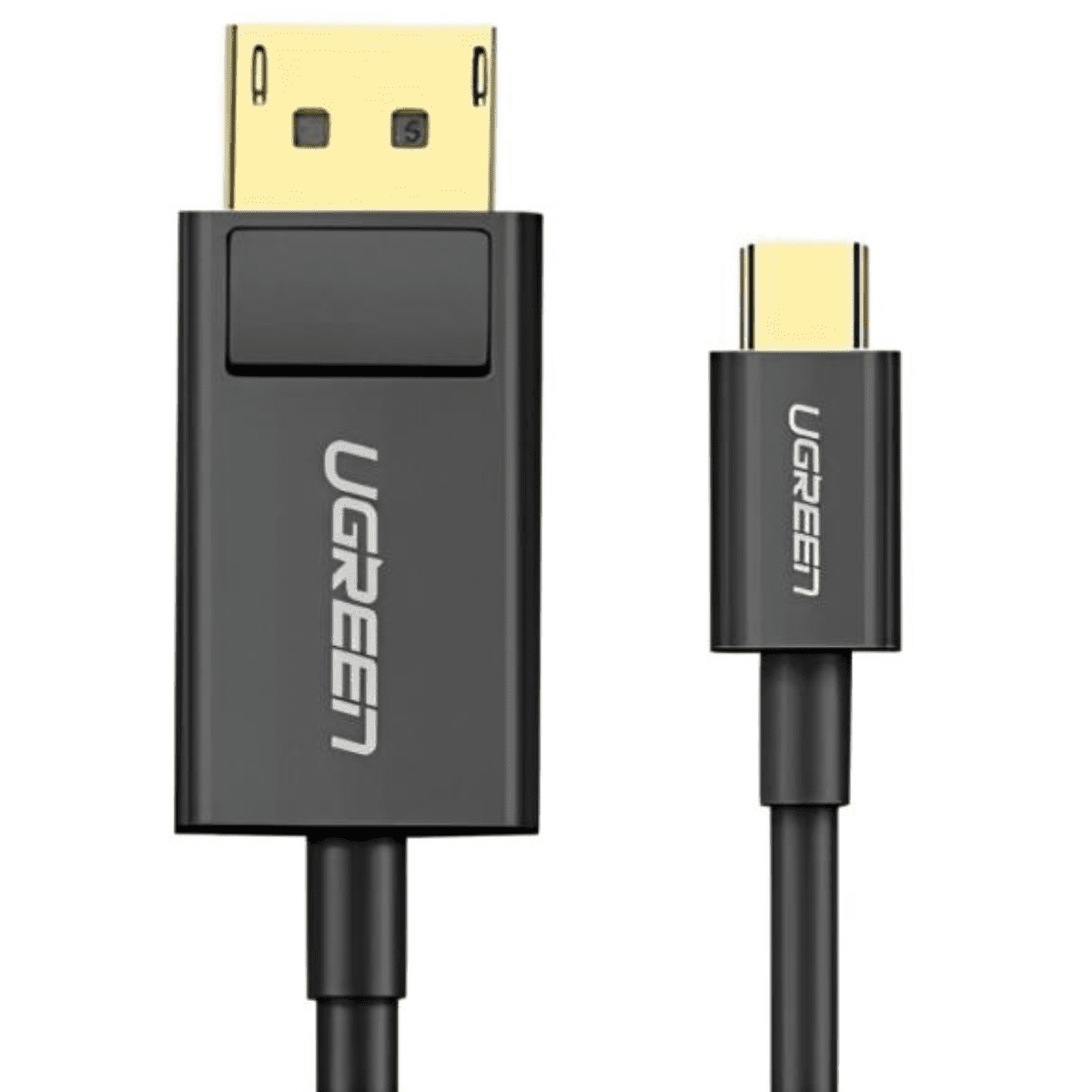 Adaptador de USB-C a Display Port UGREEN MM139 50994, color negro