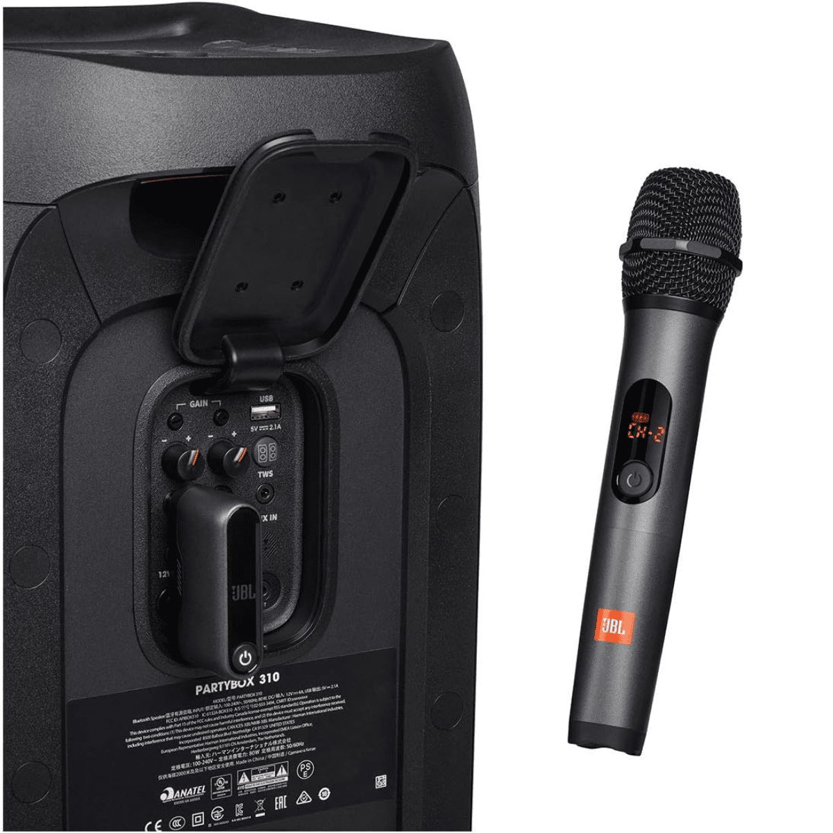 Set de 2 Microfonos JBL JBLWIRELESSMICAM Inalambricos de Mano - Imagen 4