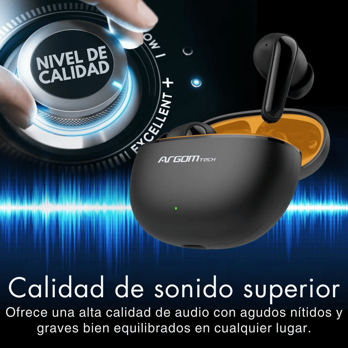 Audifonos Bluetooth ARGOM ARG-HS-5021 SKEIPODS E21 - Imagen 11