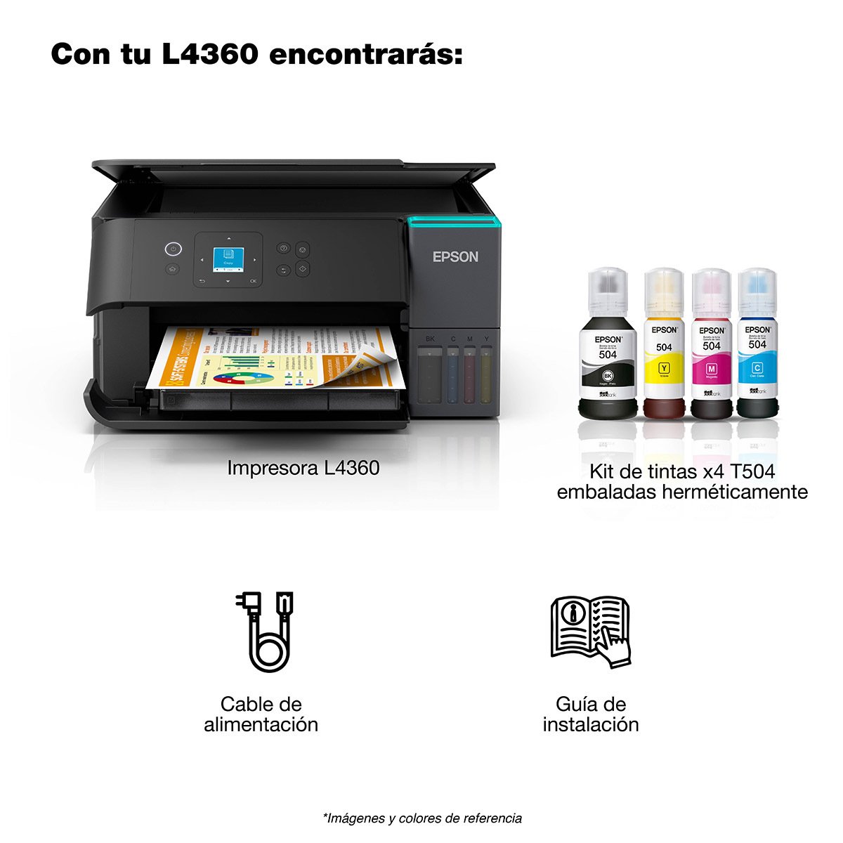 Impresora Epson L4360 Multifuncion con Wi-Fi Directo con Sistema Continuo Original - Imagen 3