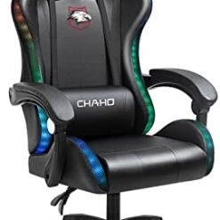Silla Gaming CHAHO RGB 796D-TR096L Color NEGRO con Luz RGB