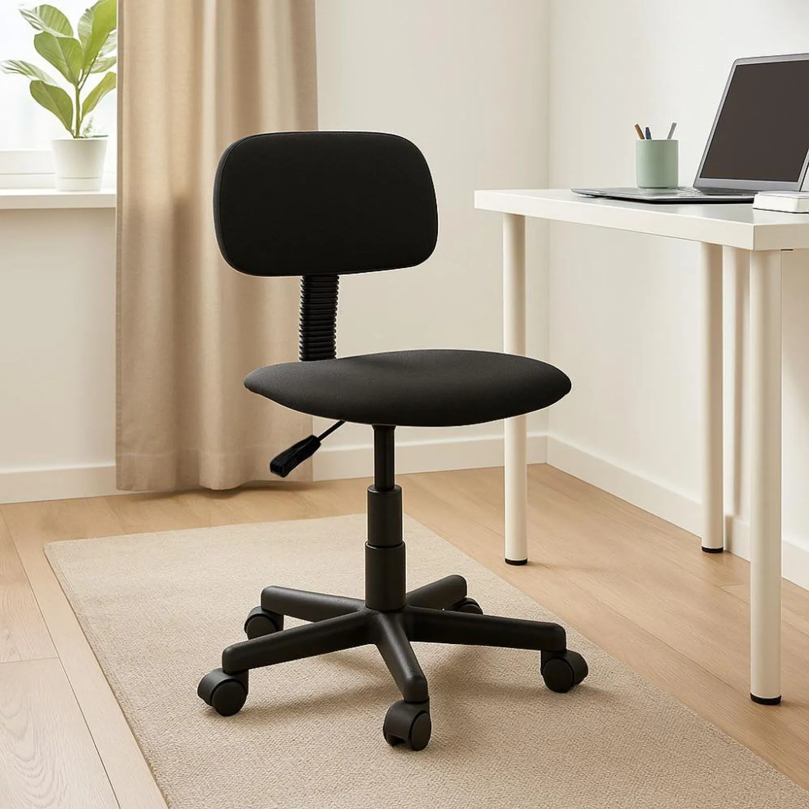 Silla Secretarial X-Tech AM160GEN65 sin Reposabrazos Color Negro - Imagen 3