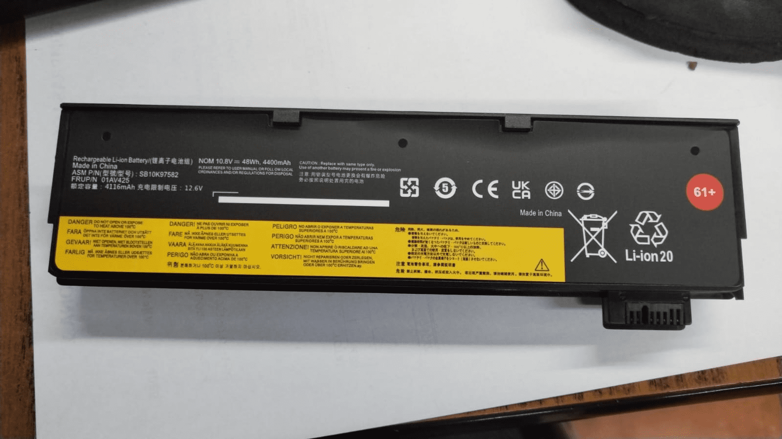 Bateria Generica para Notebook LENOVO Color Negro, 4400mAh, 10.8V - Imagen 2