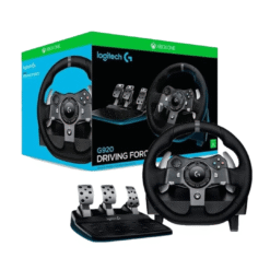 Timon Marca Logitech Modelo Driving Force G920 Con Pedales Para PC Y Xbox