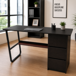 Escritorio para Computadora Prestige Nogal Ejecutivo Color nogal con negro