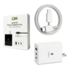 Cargador para celular D&M 2 puertos USB-C y 1 puerto USB-A