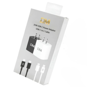 Cargador para celular D&M 35W,  1 puerto USB-C, incluye 1 cables tipo C a tipo C.