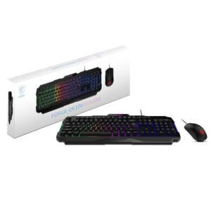 Combo de Teclado y Mouse alámbrico GAMING MSI FORGE GK100