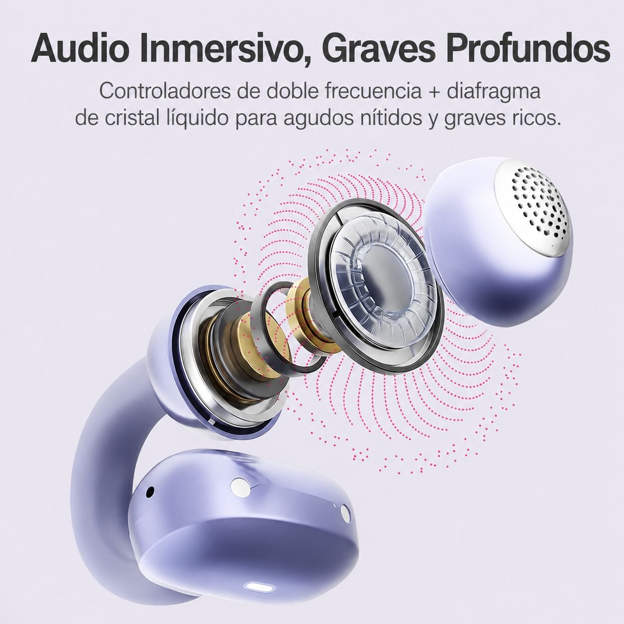 Audifonos Bluetooth ARGOM ARG-HS-5040GM A00784 SKEIPODS E40 - Imagen 5