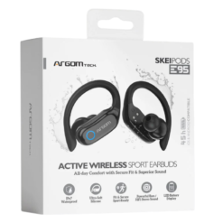 Alternative view of Audifonos Deportivos Bluetooth ARGOM ARG-HS-5095BK A00714 SkeiPods E95