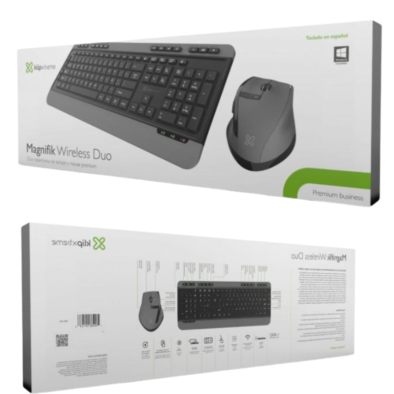 Combo de Teclado y Mouse Inalambrico Magnifik Wireless KLIPXTREME KBK-520 - Imagen 2