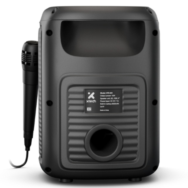 Bocina Portatil X-TECH XTS-661 SonicBloom Color negro - Imagen 5