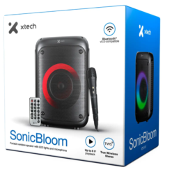 Alternative view of Bocina Portatil X-TECH XTS-661 SonicBloom Color negro