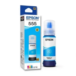 Tinta Epson Original T555, Botella de Tinta 70ml Cyan