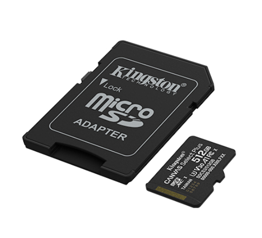 Memoria CANVAS Select PLUS Micro SD 512GB SDCS3 Kingston V10, Clase 10 150MB/s 1 Adap. - Imagen 3