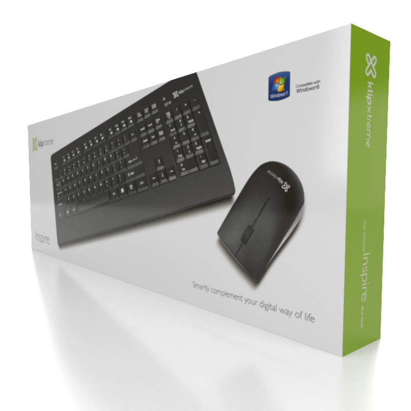 Dúo de Teclado y Mouse Inalámbricos KLIPXTREME KCK-265E - Imagen 2