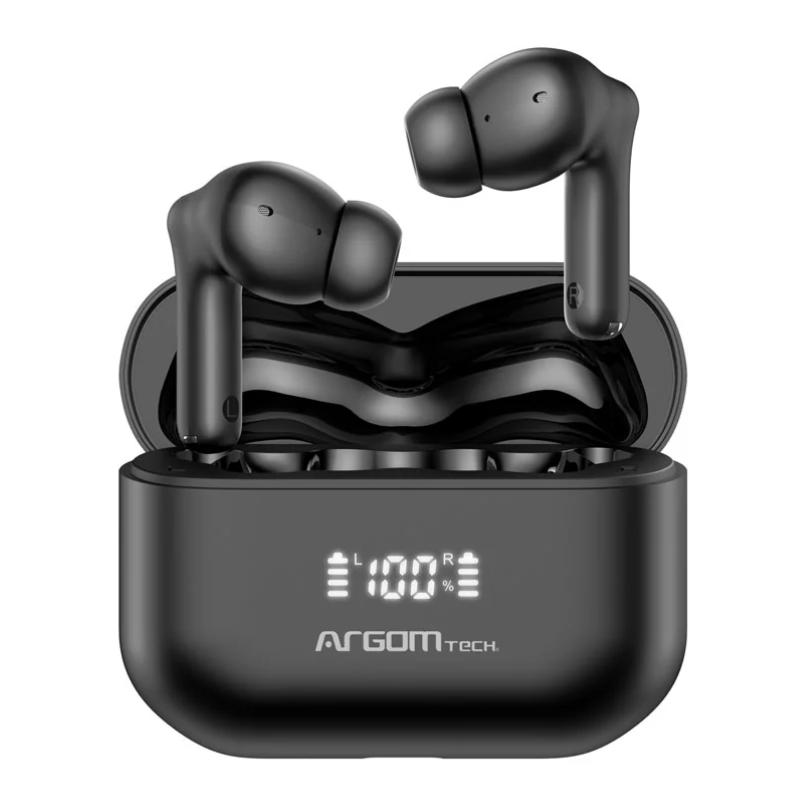 Audífonos Bluetooth Inalámbricos ARGOM TWS SKEIPODS E86 ARG-HS-5086BK A00667 - Imagen 3