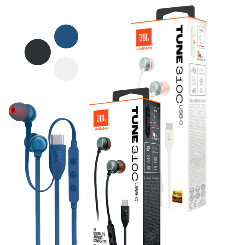 Audifonos cableados ENDURANCE RUN3C JBLENDURRUN3CBLAM