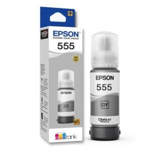 Tinta Epson Original T555, Botella de Tinta 70ml Gris