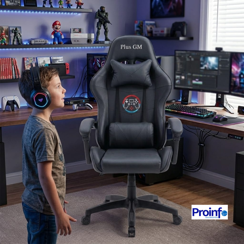Silla Gaming PLUS GM ESSENTIAL 730-TR094S - Imagen 2