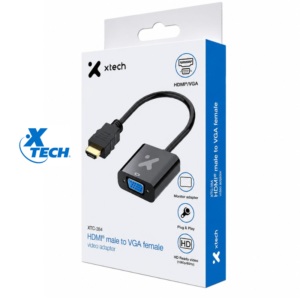 Adaptador de HDMI a VGA X-TECH XTC-384