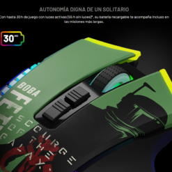 Mouse GAMING TRIMODO EDICIÓN LIMITADA BOBBA FETT PRIMUS GLADIUSTM11 - Imagen 5