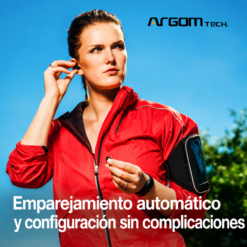 Audifonos Inalambricos ARGOM ARG-HS-5066BK A00650 SKEIPODS E66 - Imagen 4