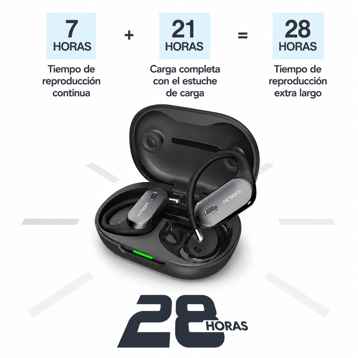 Audífonos Bluetooth ARGOM ARG-HS-5090 SkeiPods E90 - Imagen 5