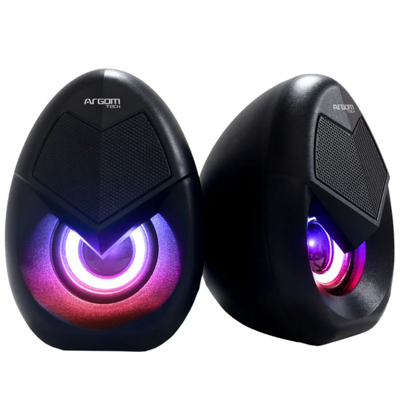 Bocinas GAMING Estereo Multimedia 2.0 ARGOM ARG-SP-1062BK - Imagen 2