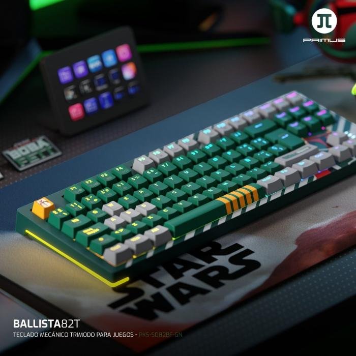 Teclado Mecánico TRIMODO GAMING EDICIÓN LIMITADA BOBA FETT PRIMUS BALLISTA 82T - Imagen 2