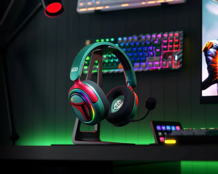 Audifonos GAMING EDICIÓN LIMITADA TRIMODO BOBA FETT PRIMUS ARCUS380-BT - Imagen 2