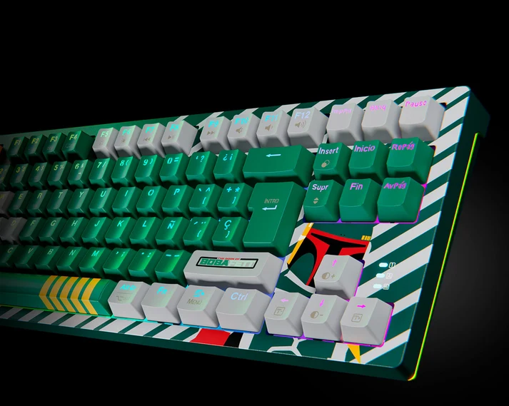Teclado Mecánico TRIMODO GAMING EDICIÓN LIMITADA BOBA FETT PRIMUS BALLISTA 82T - Imagen 4