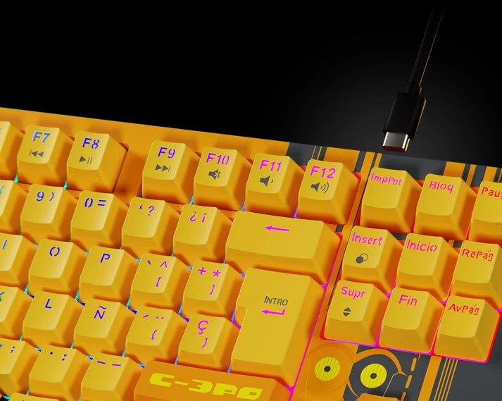Teclado Mecánico TRIMODO GAMING EDICIÓN LIMITADA DROIDS PRIMUS BALLISTA 82T - Imagen 5