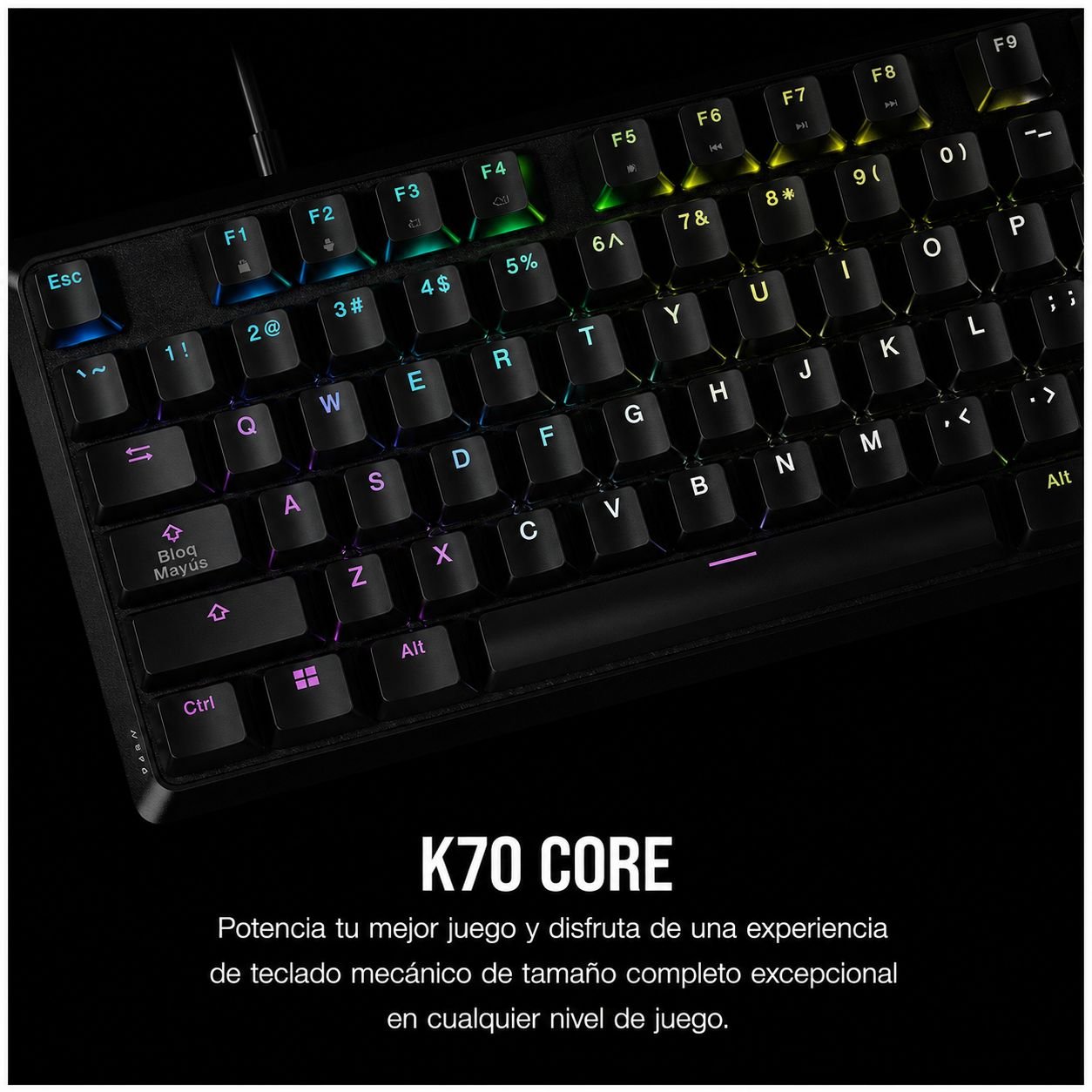 Teclado cableado GAMING CORSAIR K70 CORE USB-A - Imagen 4