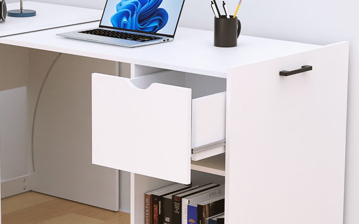 Escritorio de Trabajo o Estudio Plegable-Explandible (Gabinete a Escritorio) X-TECH XTF-CD210 - Imagen 4