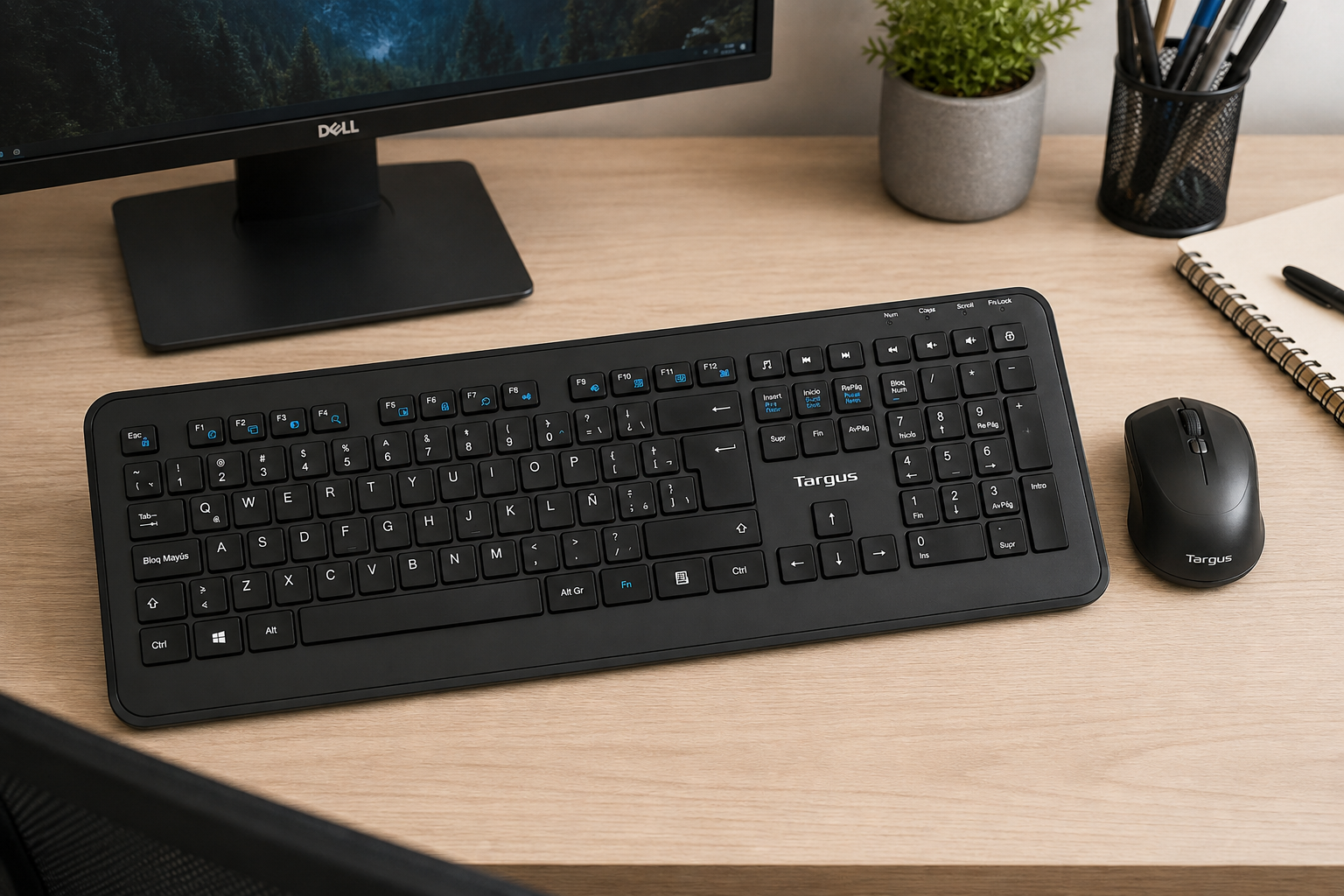 Combo TARGUS AKM610 de Teclado y Mouse